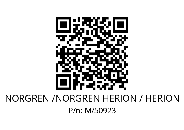   NORGREN /NORGREN HERION / HERION M/50923