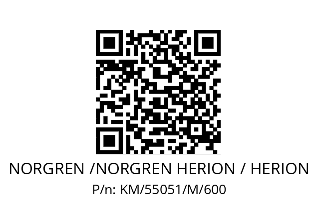   NORGREN /NORGREN HERION / HERION KM/55051/M/600