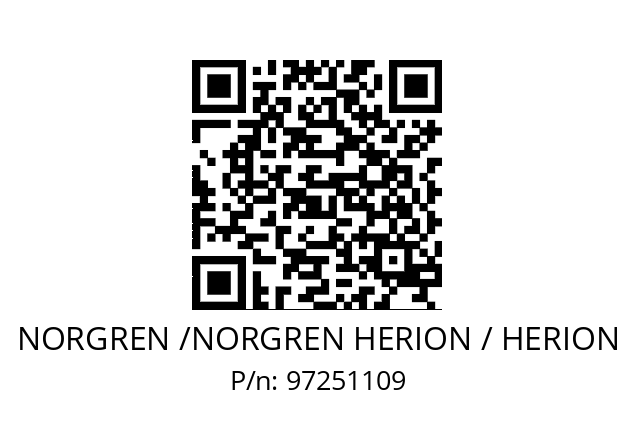   NORGREN /NORGREN HERION / HERION 97251109