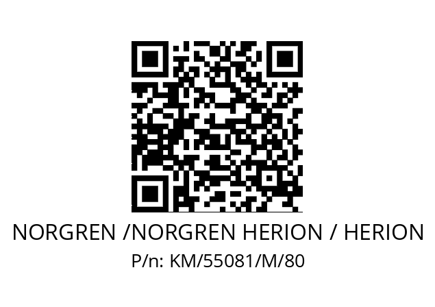   NORGREN /NORGREN HERION / HERION KM/55081/M/80