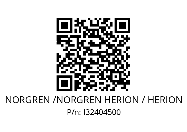   NORGREN /NORGREN HERION / HERION I32404500