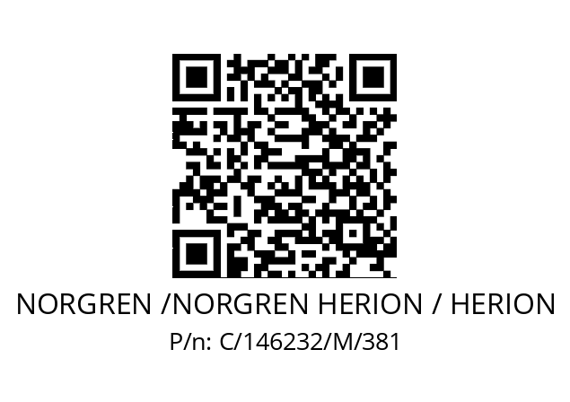   NORGREN /NORGREN HERION / HERION C/146232/M/381