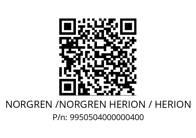   NORGREN /NORGREN HERION / HERION 9950504000000400