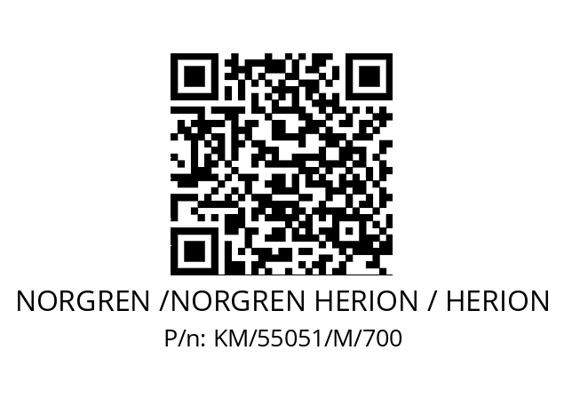   NORGREN /NORGREN HERION / HERION KM/55051/M/700