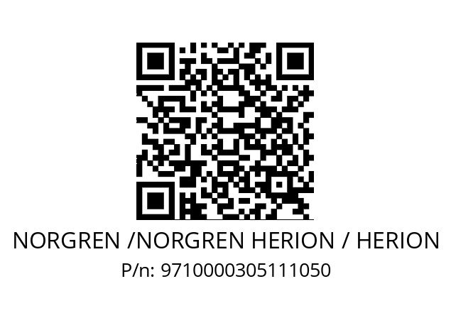   NORGREN /NORGREN HERION / HERION 9710000305111050