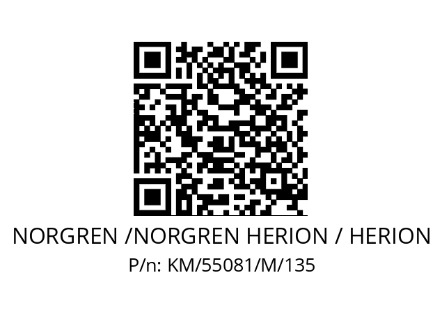   NORGREN /NORGREN HERION / HERION KM/55081/M/135