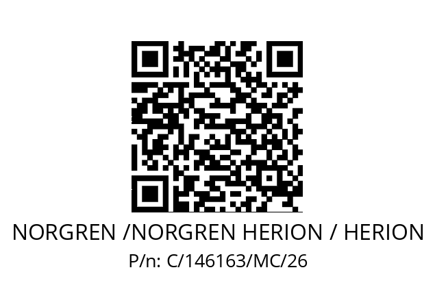   NORGREN /NORGREN HERION / HERION C/146163/MC/26