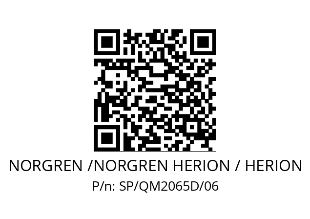   NORGREN /NORGREN HERION / HERION SP/QM2065D/06