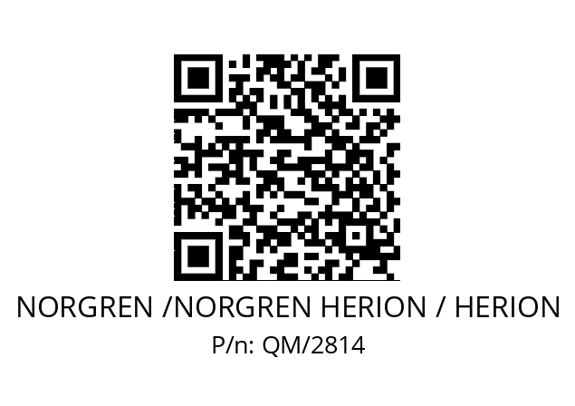   NORGREN /NORGREN HERION / HERION QM/2814