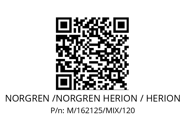   NORGREN /NORGREN HERION / HERION M/162125/MIX/120