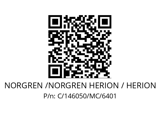   NORGREN /NORGREN HERION / HERION C/146050/MC/6401