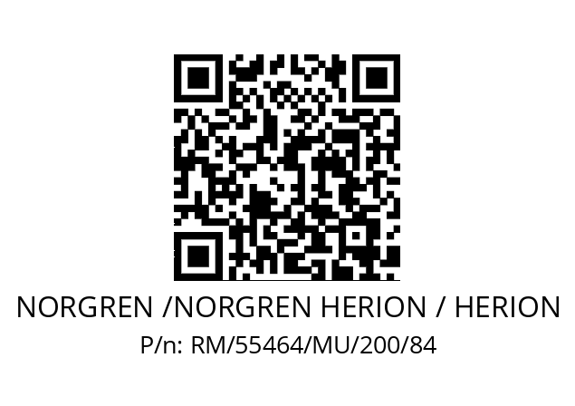   NORGREN /NORGREN HERION / HERION RM/55464/MU/200/84