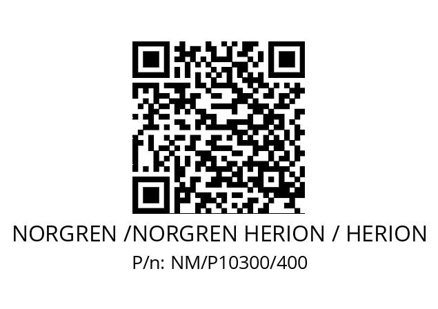   NORGREN /NORGREN HERION / HERION NM/P10300/400