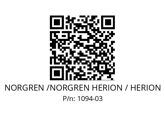   NORGREN /NORGREN HERION / HERION 1094-03