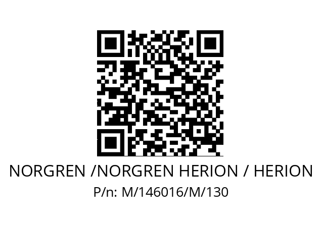   NORGREN /NORGREN HERION / HERION M/146016/M/130