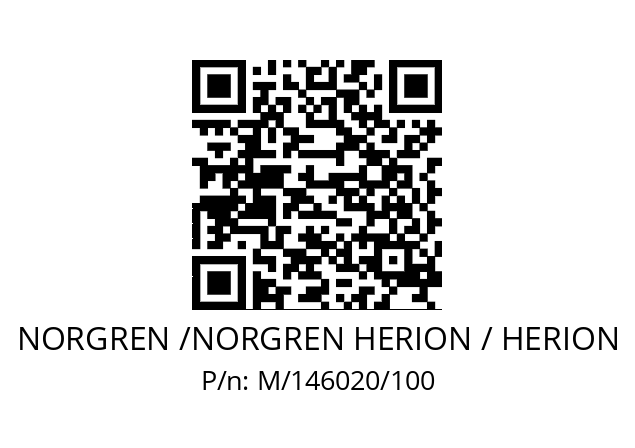   NORGREN /NORGREN HERION / HERION M/146020/100