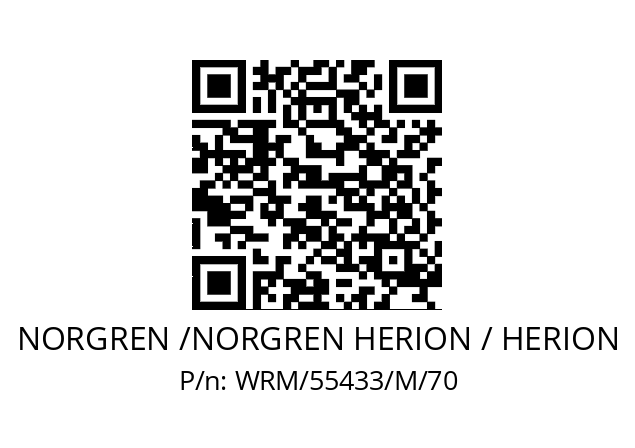   NORGREN /NORGREN HERION / HERION WRM/55433/M/70