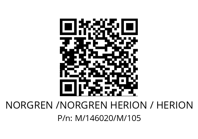   NORGREN /NORGREN HERION / HERION M/146020/M/105