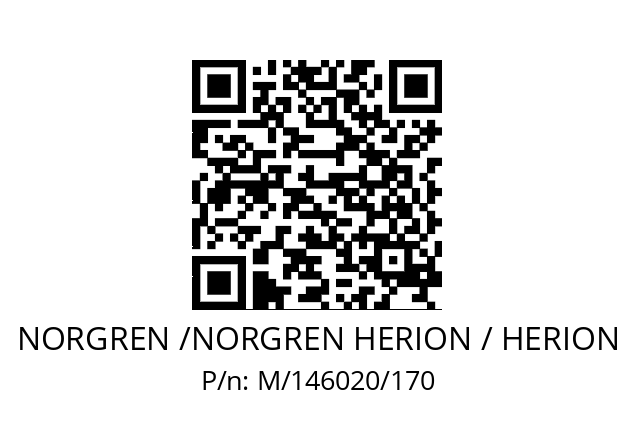   NORGREN /NORGREN HERION / HERION M/146020/170