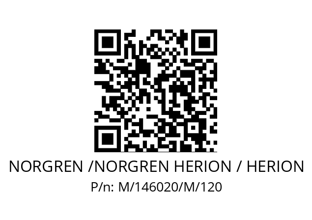   NORGREN /NORGREN HERION / HERION M/146020/M/120