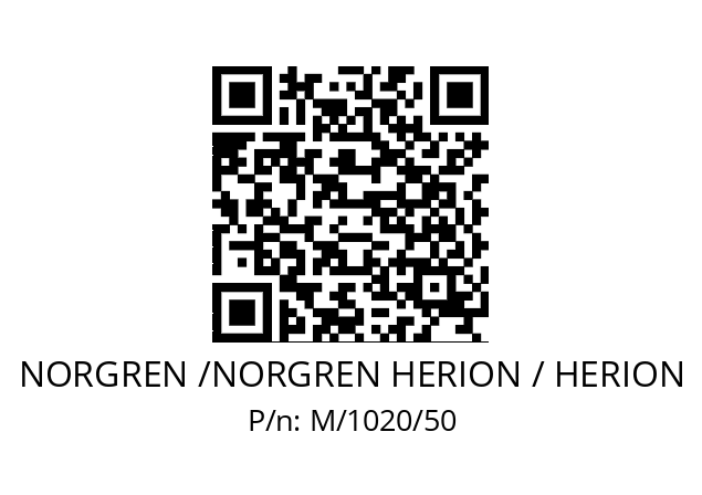   NORGREN /NORGREN HERION / HERION M/1020/50