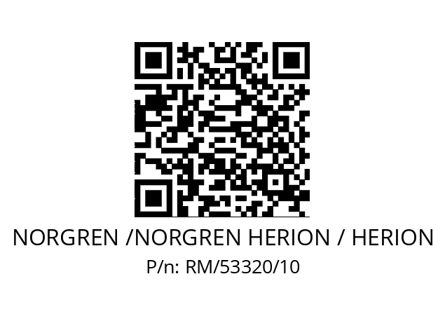   NORGREN /NORGREN HERION / HERION RM/53320/10