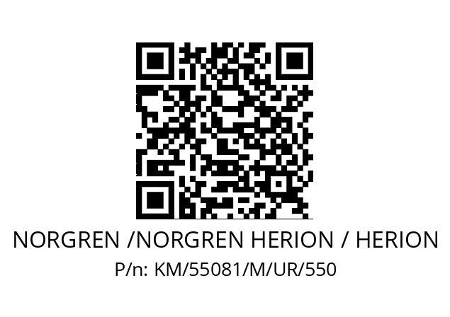   NORGREN /NORGREN HERION / HERION KM/55081/M/UR/550