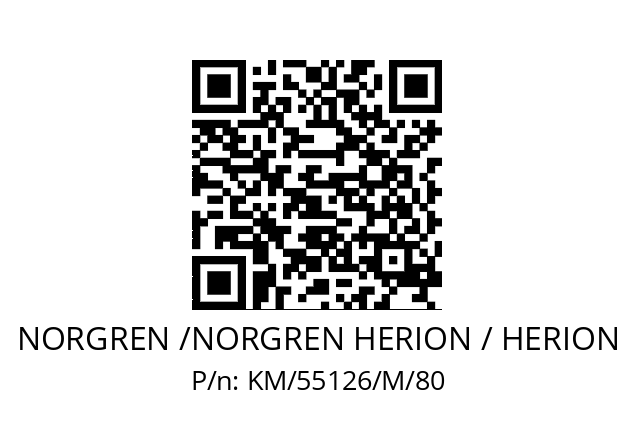   NORGREN /NORGREN HERION / HERION KM/55126/M/80