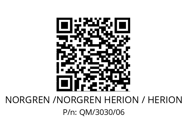   NORGREN /NORGREN HERION / HERION QM/3030/06