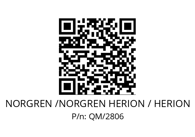   NORGREN /NORGREN HERION / HERION QM/2806