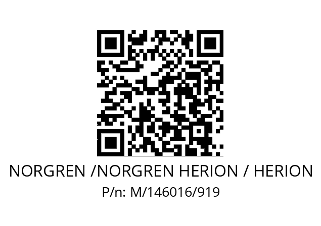   NORGREN /NORGREN HERION / HERION M/146016/919