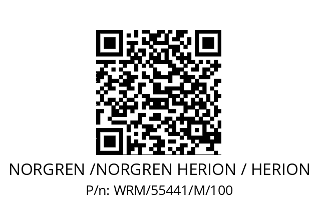   NORGREN /NORGREN HERION / HERION WRM/55441/M/100