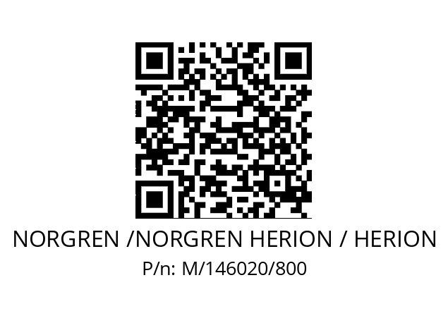   NORGREN /NORGREN HERION / HERION M/146020/800