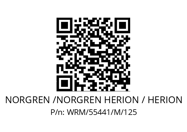   NORGREN /NORGREN HERION / HERION WRM/55441/M/125