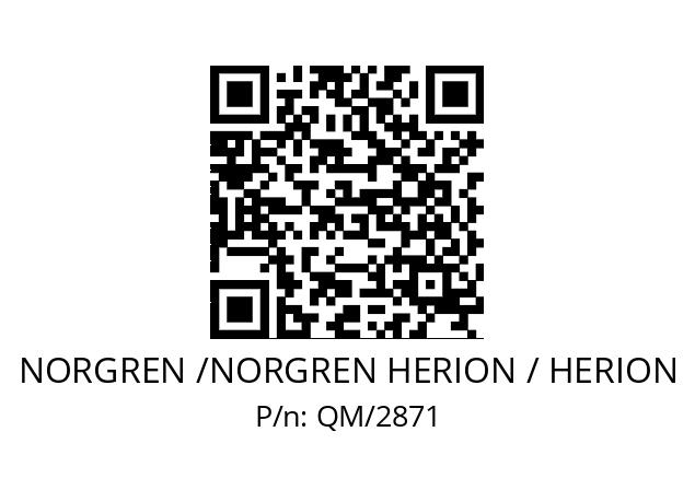   NORGREN /NORGREN HERION / HERION QM/2871