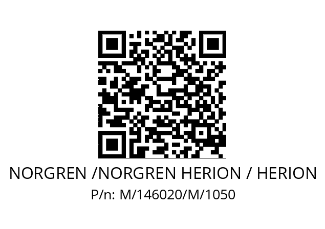   NORGREN /NORGREN HERION / HERION M/146020/M/1050