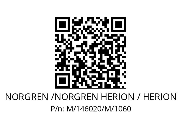   NORGREN /NORGREN HERION / HERION M/146020/M/1060