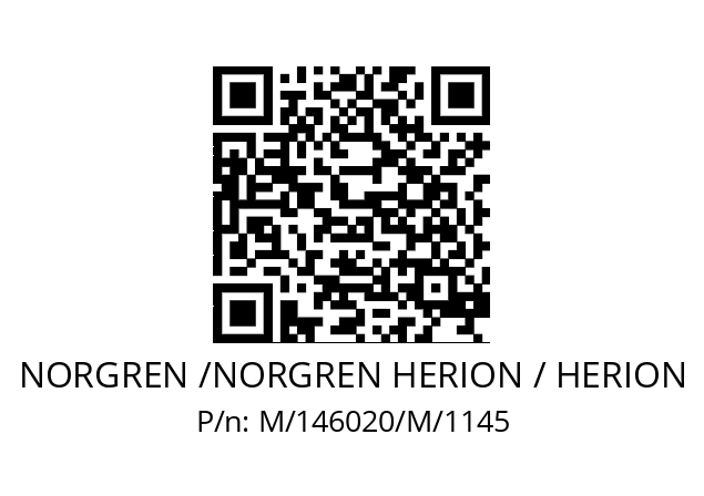   NORGREN /NORGREN HERION / HERION M/146020/M/1145