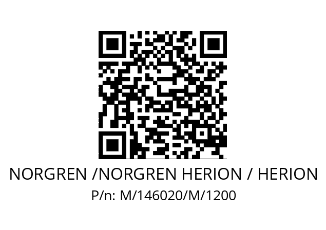   NORGREN /NORGREN HERION / HERION M/146020/M/1200