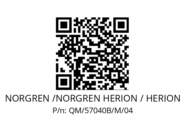   NORGREN /NORGREN HERION / HERION QM/57040B/M/04