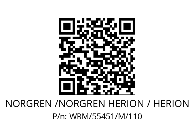   NORGREN /NORGREN HERION / HERION WRM/55451/M/110