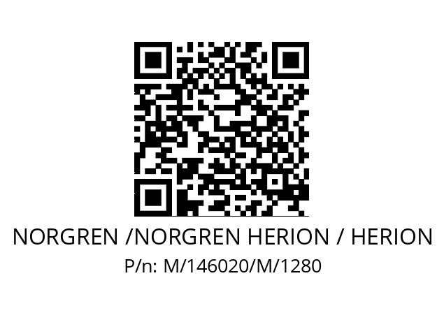   NORGREN /NORGREN HERION / HERION M/146020/M/1280