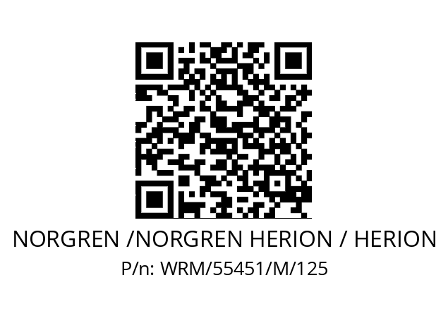   NORGREN /NORGREN HERION / HERION WRM/55451/M/125