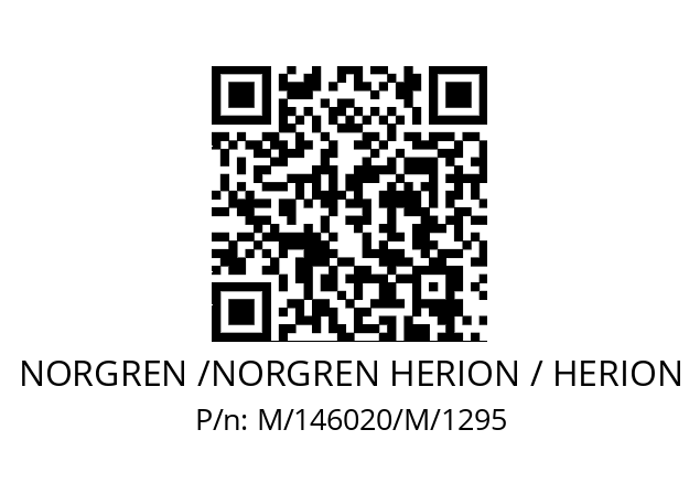   NORGREN /NORGREN HERION / HERION M/146020/M/1295