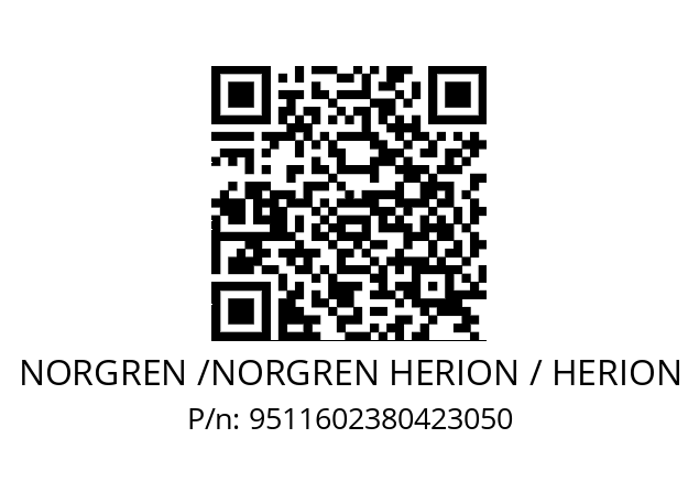   NORGREN /NORGREN HERION / HERION 9511602380423050