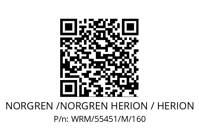   NORGREN /NORGREN HERION / HERION WRM/55451/M/160