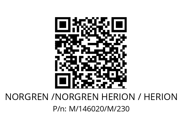   NORGREN /NORGREN HERION / HERION M/146020/M/230