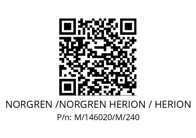   NORGREN /NORGREN HERION / HERION M/146020/M/240