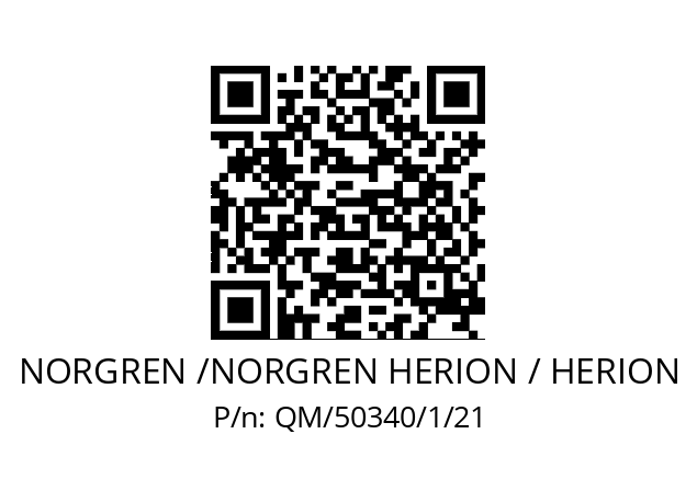   NORGREN /NORGREN HERION / HERION QM/50340/1/21