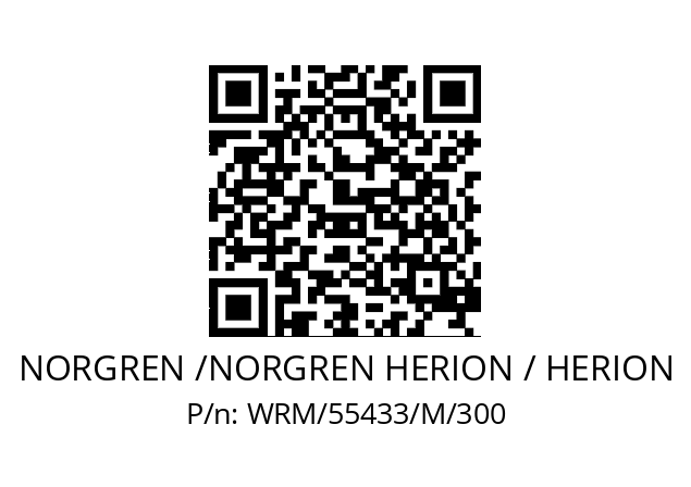   NORGREN /NORGREN HERION / HERION WRM/55433/M/300